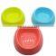 Colorful Multi-size Pets Feeder Single Water Bowl Neck Protection Anti-skip Cat Bowl