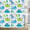 i@home american style polyester dinosaurs cartoon bathroom kids shower curtain digital printing