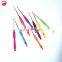 Aluminum knitting needle with rubber handle craft knit crochet hook set
