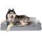High Quality Dog Bed Memory Foam Faux Fleece Pet Sofa Luxury Ped Bed with Waterproof Liner