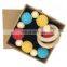 Crochet Bead Teething Ring Set Untreated Beech Teether with Organic Toy Wood Bracelet Baby Mom Kids Wooden Teether Bangle