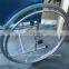 The lowest price wheelchair 24" spoke wheels with steel hand rim in China