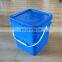 Manufacture high quality 15L plastic Square bucket/pail with lid and handle
