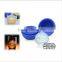 best seller on amazon FDA approved food grade non stick 2.5" sphere plastic silicone clear whiskey round silicone ice cube tray