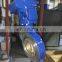 Butterfly valve wafer type  triple eccentric  type  carbon steel  stainless steel with pneumatic actuator mariposa valvulas
