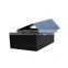 Wholesale cardboard luxury matte black paper bow tie packaging gift box