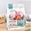 Pet treat package bag with zip lock Dog food stand up pouch foil bag