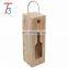 Promotional handmade double bottle paulownia wooden wine box