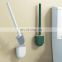 Customized Environmentally Eco New Plastic Inside Cleaner Wall Mounted Silicone Toilet Brush Holder