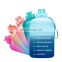 one Gallon large capacity drinking portable durable plastic gym sports time marker gallon water bottle jug for outdoor lovers