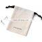 PandaSew 8*10 cm Beige Medium cotton canvas drawstring pouch gift jewelry packaging bags