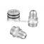 AUSO Aluminum Black M28 To AN10 Block Plug Breather Fitting Adapter For Integra B16 B18c GSR ITR B18b