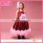 Elegant halter red long feather dresses for young girl