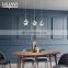 HUAYI New Arrival Dining Room Iron Crystal Nordic Contemporary LED Pendant Light Chandelier