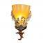 Antler Wall Lamp Vintage Sconce Resin Birds Cup Lampshade Holder Wall Light Decor Stair Loft Corridor Wall Lights