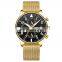 NIBOSI Men's Watches Military Luxury Brand Watch Mens Quartz Mesh Band Fashion Chronograph Luminous Watch 2368 2020 Glass Men