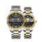 NIBOSI Lover Brand Hand Watch Couple Watch Unisex Ladies Stainless Steel Diamond Quartz Watches