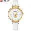 2021 New CURREN 9078 Ladies Brand Watch 3D Rose Pattern Embossed Watch Fashion Leather Ladies Gift Clock