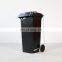 High Quality Green 120 Liter Recycle Plastic Trash Can Rectangular Waste Bin Garbage Container