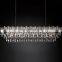 Rococo Gold Crystal Rectangular Crystal Chandelier Villa Hall Hotel Lobby Pendant Light Crystal Chandelier