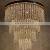 American Indoor Style Crystal Lights Luxury Villa Living Room Dining Room Bedroom Decoration 4-layer Chandelier