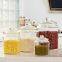 Premium Glass Jar - Airtight Lid Keeps Fresh, Clear for Easy Viewing. Ideal for Pantry: Grains, Teas & Spices. Stylish Home Use.