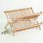 Eco-friendly Bamboo Folding Dish drying Rack for kitchen
