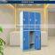 School Furniture Type 6 Compartment Metal Locker Design 3 Wide 2 Tier Style Metal School Locker For 6 Person