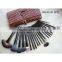 custom make logo makeup brushes of 20pcs makeup brush set