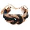 Fashion Ethnic Weave Jewelry Personality Gold Knot Mens Bracelets                        
                                                Quality Choice