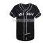 2016 latest fashion cheap custom design blank black baseball jersey plain