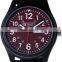 Men's Military Red Dial Black Fabric Strap Date Sport Army Watch MR054