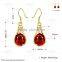 2015 latest fashion jewellery indian gold crystal drop earrings