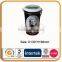 Airtight round tin box with clear pvc window and lock
