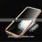 Luxury Ultra-thin Plated Frame Clear Transparent Soft Silicon TPU Back Cover Case for Iphone6