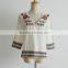 Customized fashion v-neck indian embroider blouses women clothes sexy                        
                                                                                Supplier's Choice