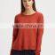 Women's newest fashion design knit heavy cashmere sweater