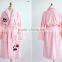 cute pajamas for girls bath gown flannel bathrobes for women with dog printed