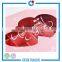 Romantic pink valentine's day gift boxes chocolate box with double heart PVC window                        
                                                                                Supplier's Choice