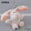 popular soft plush animal rabbit bunny custom keychain keyring