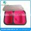 BPA Free 2 Compartment Eco Pink or Blue Folding Silicone Collapsible Lunch Box