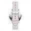 Hot sale luxury charm silver&white woman stainless steel watch original Japan movement genuine leather marble dial watch
