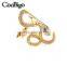 Fashion Jewelry Zinc Alloy Snake Rhinestone Ring Unisex Men Ladies Party Show Gift Dresses Apparel Promotion Accessories