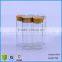 Clear Wide Mouth Straight Wall Glass Packaging Bottle With Airght Aluminum Caps