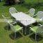 high quality european style white cast aluminium garden furniture set