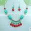 Top quality stylish newest statement briolette bib necklace
