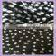 acrylic long pile synthetic fur fabric jacquard knitting fabric white/black