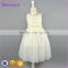 Baby Girls Ivory Communion Bridal Wedding Party Lace Dress Kids Wear Bridesmaid Flower Waist Collar Dress