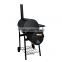 Outdoor Charcoal Barrel BBQ Grill with Wheels