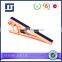 Custom Fashion Blank Tie clip with Navy blue and plating gold